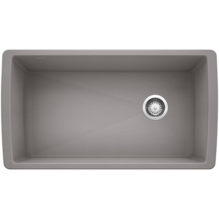 Blanco Diamond Super Single Bowl, Metallic Gray 441770