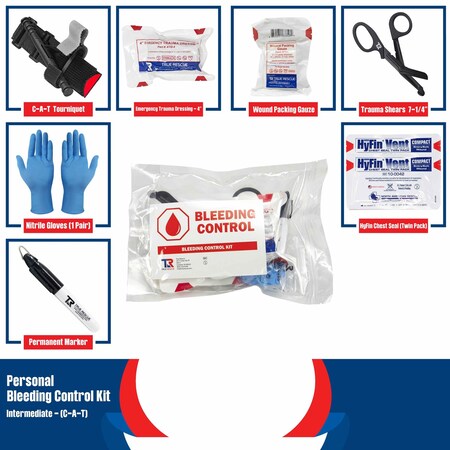 True Rescue Personal Bleeding Control Kit, Intermediate with C-A-T TRBC3-I-CAT