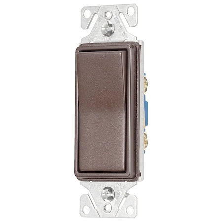 Eaton Wiring Devices 7500 Rocker Switch, 15 A, 120/277 V, SPST, Thermoplastic Housing Material 7501RB-K-L