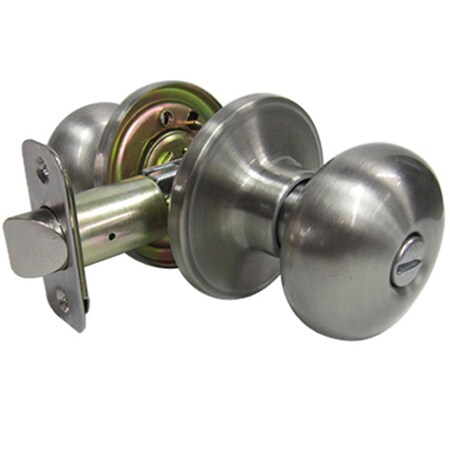 Taiwan Fu Hsing Industrial TruGuard Mushroom Privacy Lockset, Satin Nickel 221788