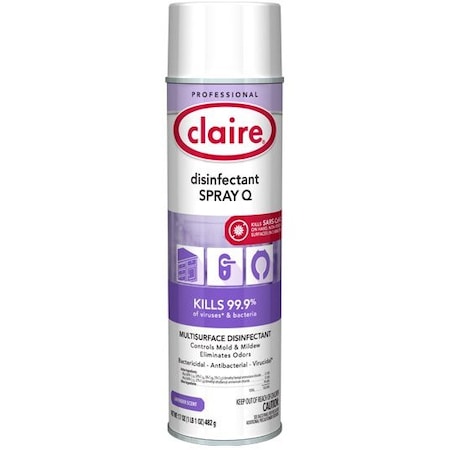 Claire Disinfectant Spray Q - Lavender Scent 20 oz. Can CL1003-1