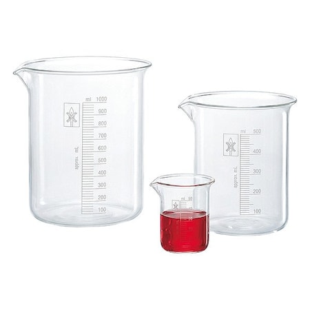 Zoro Select Beaker, Plastic, Colorless 601802