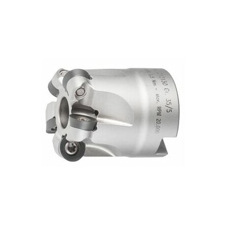 Garant Copy Mill, with Bore, for RD. Inserts, 35mm Diameter, 5 Inserts 212130 35/5