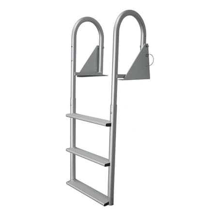 Light House Beauty 7-Wide Step Hinged Dock Ladder - Anodized Aluminum LI2594363