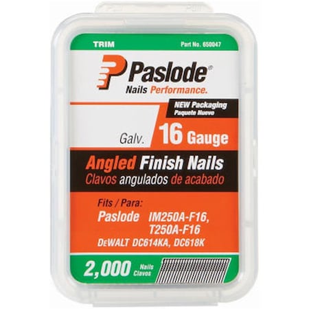 Paslode 650232 2.5 in. Angle Finish Nail 16 Gauge 750002