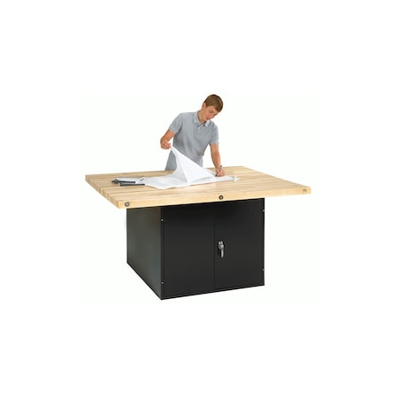 Diversified Spaces Four Station Workbench, Maple Top WB2BL-0V