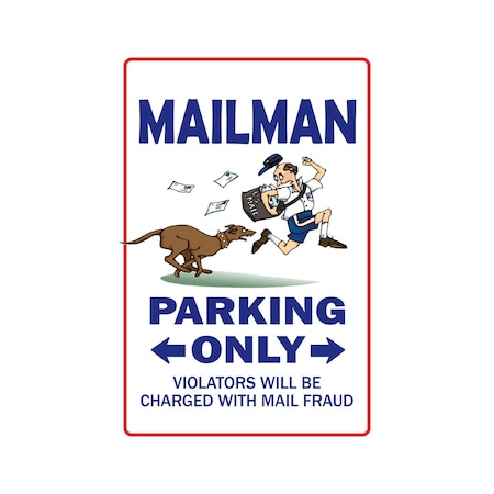 Signmission Mailman, 5 Inch X 7 Inch, Decal D-5-W-Mailman