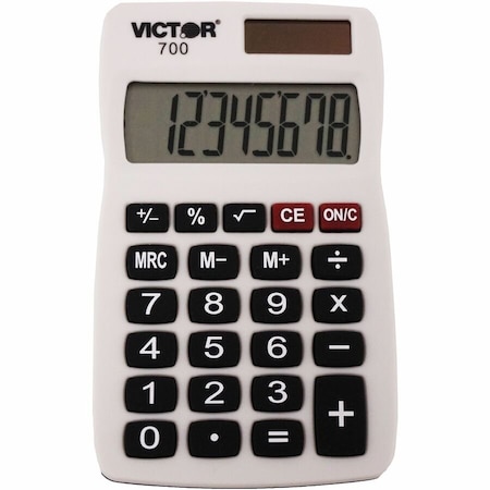 Victor Technology Pocket Calculator, LCD, 8 Digits 700