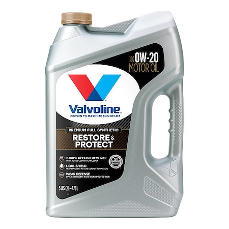 Valvoline Engine Oil, 5 qt, Odorless, Bottle 904538