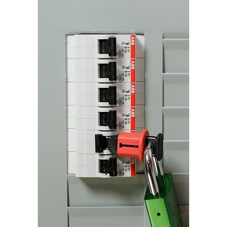 Brady Breaker Lockout, Mini, Pin Out, Pushbutton 90844