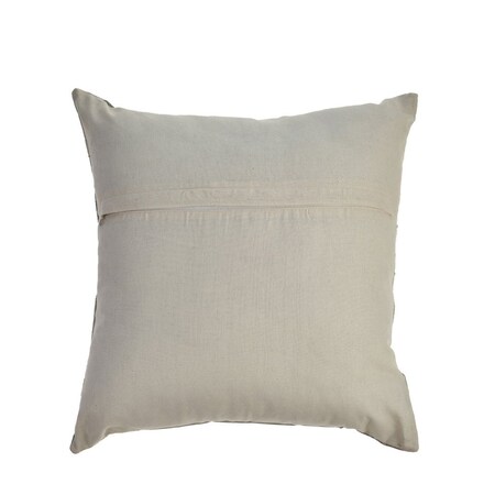 Homeroots 20" X 20" Gray Chevron Wool Blend Zippered Down Pillow 535264