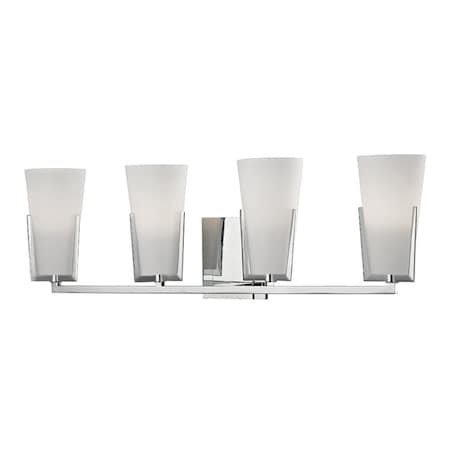 Hudson Valley Lighting Upton 4 Light Bath And Vanity 26.25 In. Polished Chrome 1804-PC