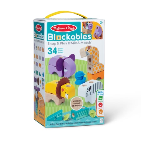 Melissa & Doug Blockables Safari Play Set 51105