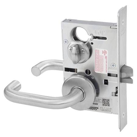Corbin Russwin Privacy Mortise Lock, LW Lever, A Rose, Satin Chrome ML2060 LWA 626