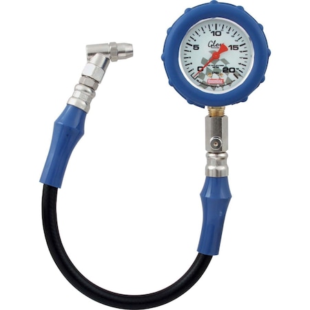 Quickcar Racing Products 0-20 PSI Glow-In-The-Dark Tire Pressure Gauge QRP56-022