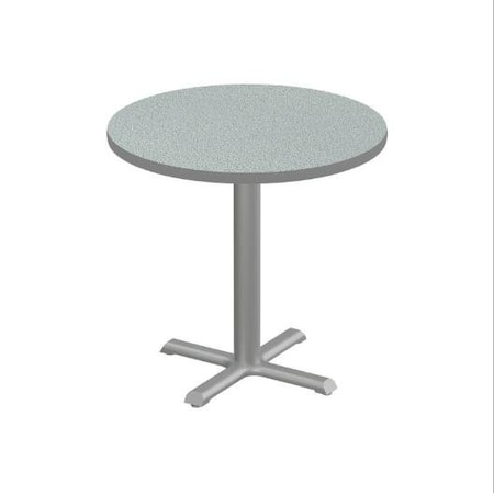 Correll Round Cafe Table, 24 in W, 24 in L, 29 in H, Particleboard Top, Gray Granite SXT24R-15-98-13