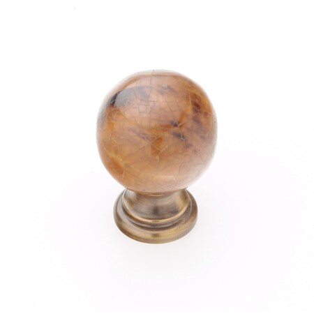 Schaub 1-1/4in Symphony Cabinet Knob Tiger Penshell Estate Dover Finish 857-PEN-ED