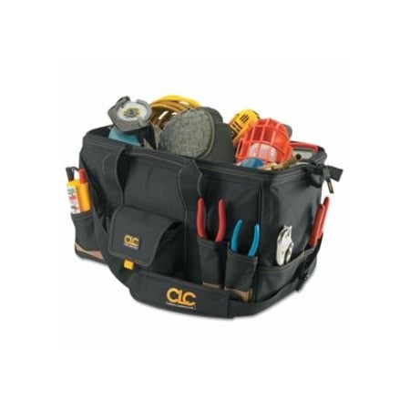 Clc Custom Leather Craft MegaMouth Tool Bag, 31 Compartments, 12 in X 18 in 201-1163