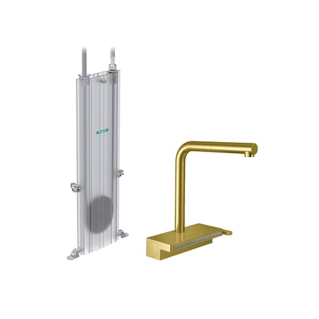 Hansgrohe Aquno Select Kitchen Faucet, 2-Spray Pull-Out with sBox, 1.75 GPM in Brushed Gold Optic 73830251