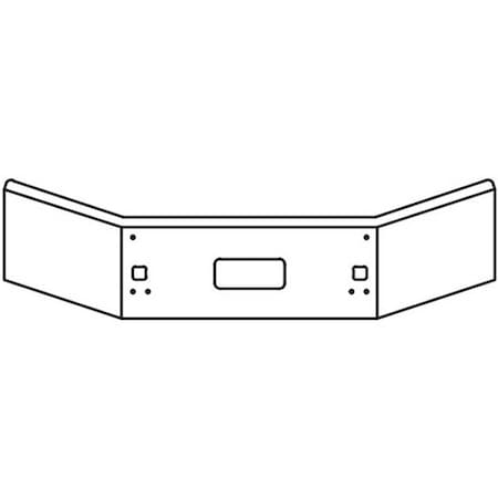 Replacement For Kenworth T800 Year 2016 20 In Chrome Steel Boxed End Bumper Wmounting Standard Step