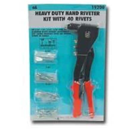 S&G Tool Aid Heavy Duty Hand Riveter Kit with 40 Rivets SGT19200