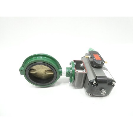Flowserve PNEUMATIC IRON WAFER BUTTERFLY VALVE 4IN J022131-1114319