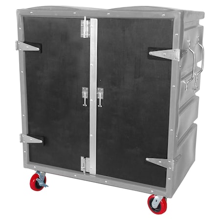 Myton Industries Security Transfer Truck, 34 cubic ft., GRY, Caster Width: 2" RTC-4829H6SP GRY