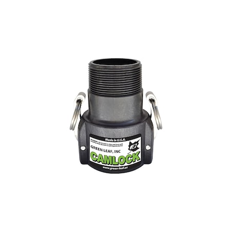 Green Leaf Camlock 2 in. Female X 2 in. D MNPT Polypropylene Coupler 1 pk