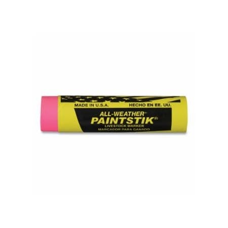 All-Weather Paintstik Livestock Markers, 1 in x 4 in, Fluorescent Pink, 144PK 434-61012