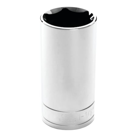 Performance Tool 1/2 In Dr. Deep Socket 1-1/8 In Socket Dp 1-1/8, W32336 W32336