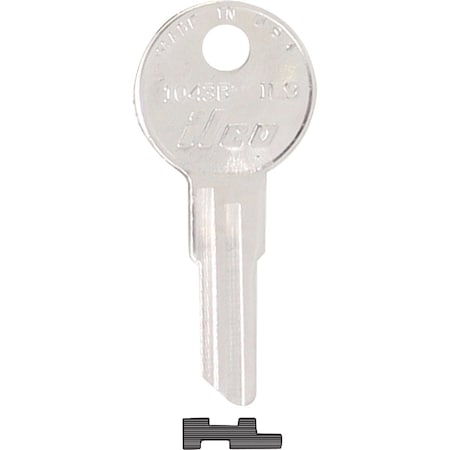 Ilco Illinois Nickel Plated File Cabinet Key IL9 / 1043B, 10PK IAL00302622