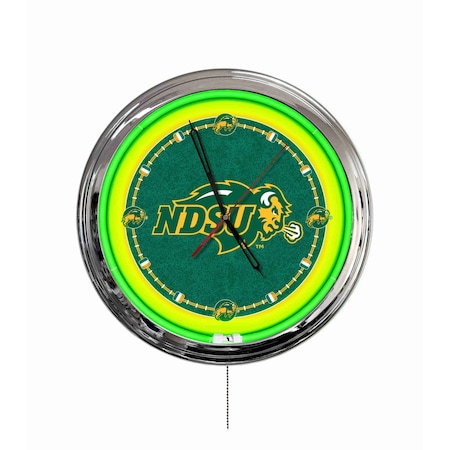 Holland Bar Stool North Dakota State University 16 LED Wall Clock ClkL16