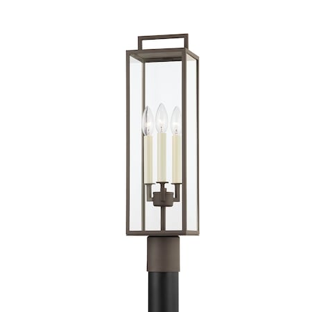 Troy Lighting Beckham 3 Light Exterior 23.8 In. Textured Bronze P6385-TBZ
