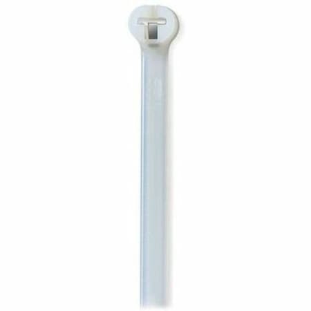 Ty-Rap Cable Tie, 14-1/2 in L, 4 in Max Bundle Dia., Natural, Nylon 6/6, 50 lb Strength, 100 PK TY528M