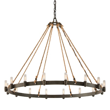 Troy Lighting Pike Place 16 Light Chandelier 42 In. Shipyard Bronze F3127