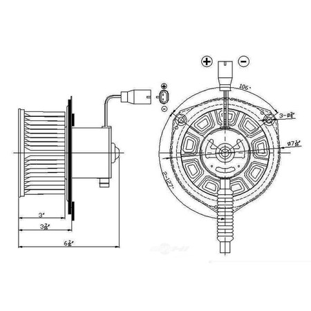 Global Parts Distributors Blower Motor 2311648