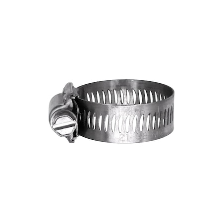 Auveco Hose Clamp Size #16, 3/4in - 1 1/2in All Stainless Steel, 10PK 18483