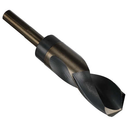Drill America 1-1/16" HSS Black & Gold Drill Bit with Reduced 1/2" 3-Flat Shank, Contractor Series KFD3F1-1/16