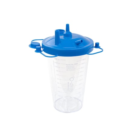 Dynarex Disposable Suction Canister w/Float Valve Shutoff, 1200cc Canister, 40PK 32220