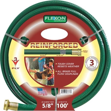 Flexon .62 in.x100 ft. Reinforced Hose FLXFR58100