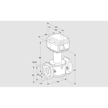 Honeywell Kromschroder Control Valve RV 50/MF03Q60E KS86060797