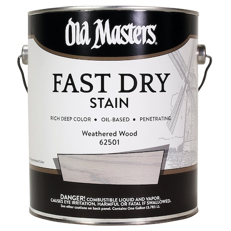 Fast Dry Stain Gal Old Masters Weathered Wood Interior Oil-Based Wood Stain 62501