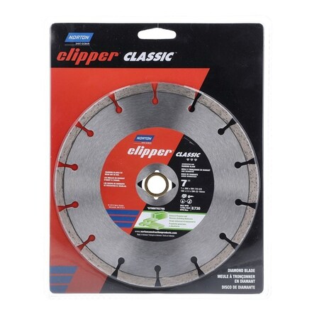 Norton Clipper Clipper Classic General-Purpose Dry Segmented Portable Blade, 1.376 in L, 7 in W, Diamond 7660702786
