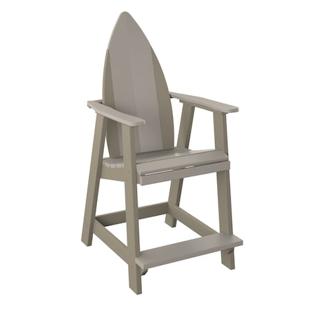Polybird SURFBOARD NOSE BALCONY CHAIR.        SAND AND WEATHERWOOD POLYBIRD P83