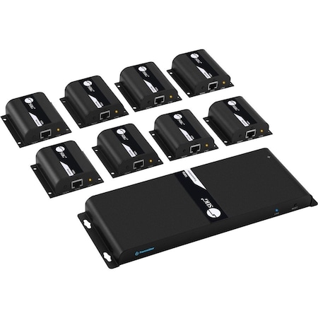 Siig 8-PORT HDMI SPLITTER OVER CAT6 EXTENDER WITH IR - 40M, EXTENDS 1080P at 60HZ SIGNAL CE-H24811-S1