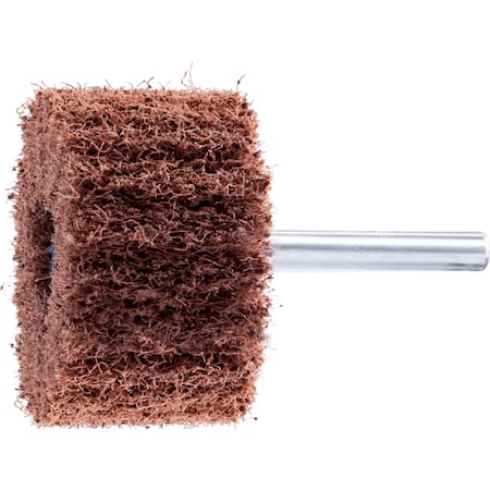 Pferd PFERD POLINOX Mounted Flap Wheel, 2in x 1-1/4, 80 Grit, Radial, 1/4in Shank, Aluminum Oxide 46190