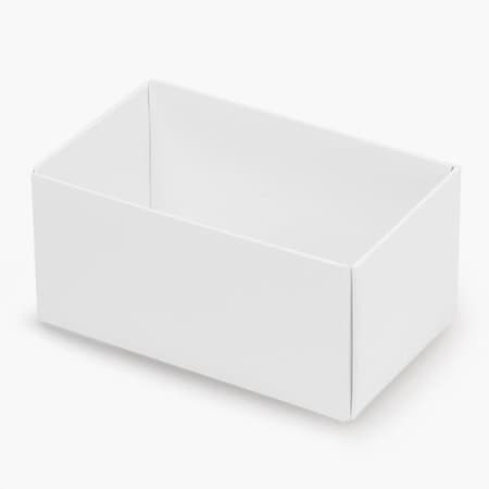 Nashville Wraps White Macaron and Cookie Box Base, 3.75x2.5x2, 50PK MCBMWH