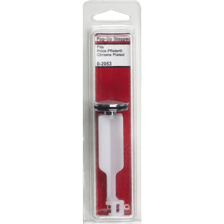 Westlake Pipe & Fittings 3.75''x1.23'' Chrome-Plated Pop-Up Drain Stopper 0-2053