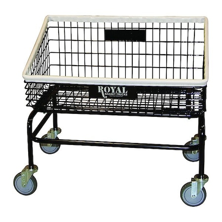 Royal Basket Trucks Wire Laundry Cart, 6.6 cu ft Basket G33-BKX-Y0A-5UNN