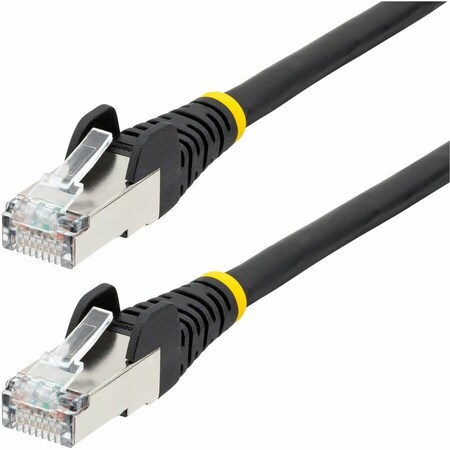 Startech.Com 1FT CAT6A ETHERNET CABLE - BLACK - LOW SMOKE ZERO HALOGEN (LSZH) - 10GBE 500MHZ NLBK-1F-CAT6A-PATCH